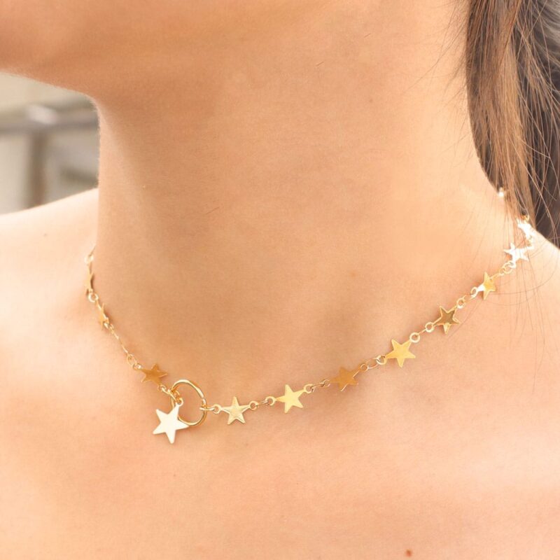 Choker Estrellas Doradas